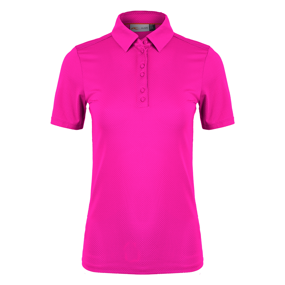 Kjus Girls Polo Self Collar S/S Magenta