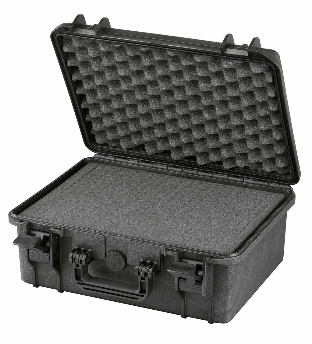 Odolný kufr MAX 380/160 ČERNÝ (Varianta Pěnová výplň čtvercovaná)