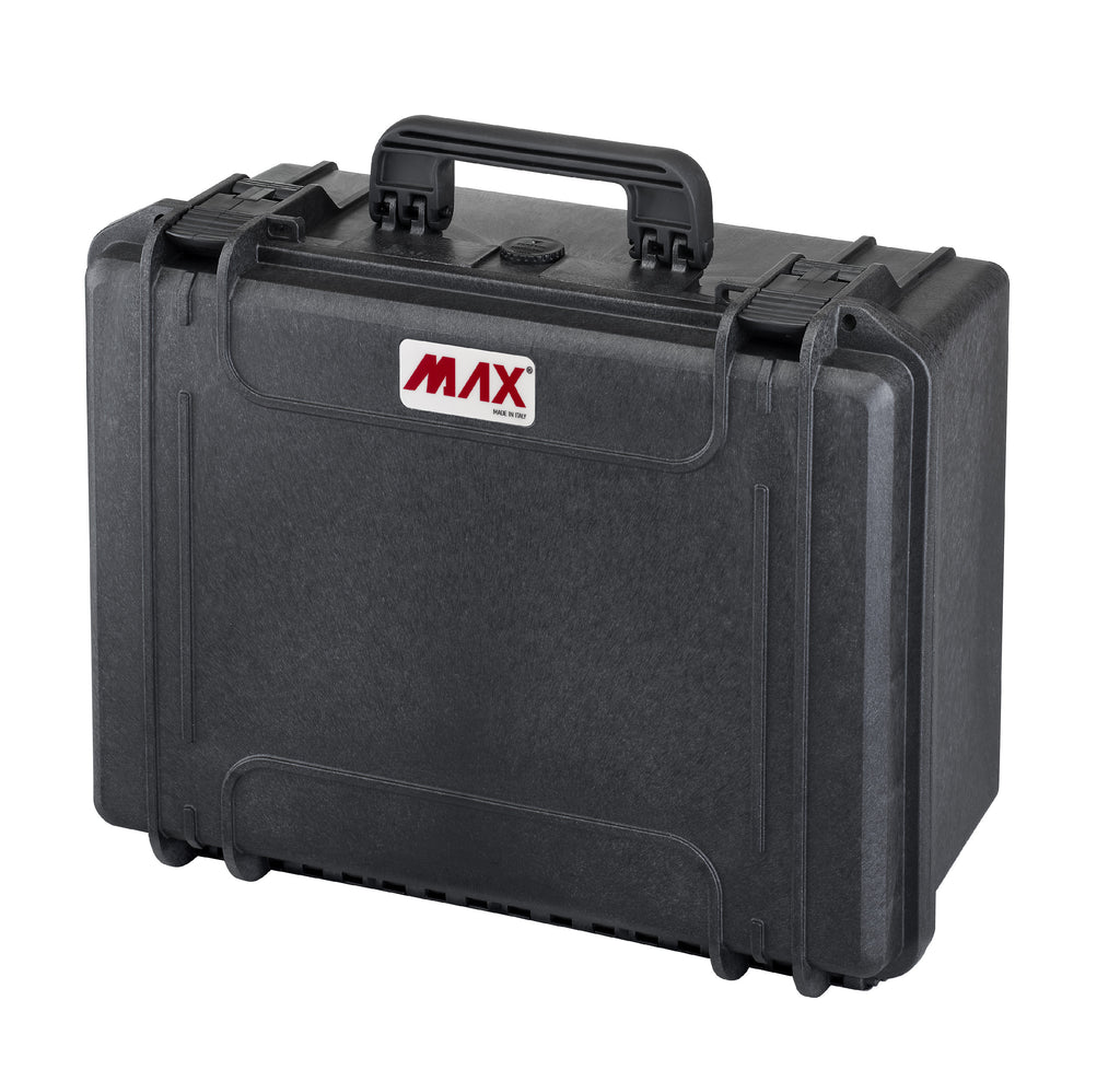 Odolný kufr MAX 465/220 ČERNÝ (Varianta Kufr na nářadí s galvanizovanou ocelovou vanou madlem a kolečky)