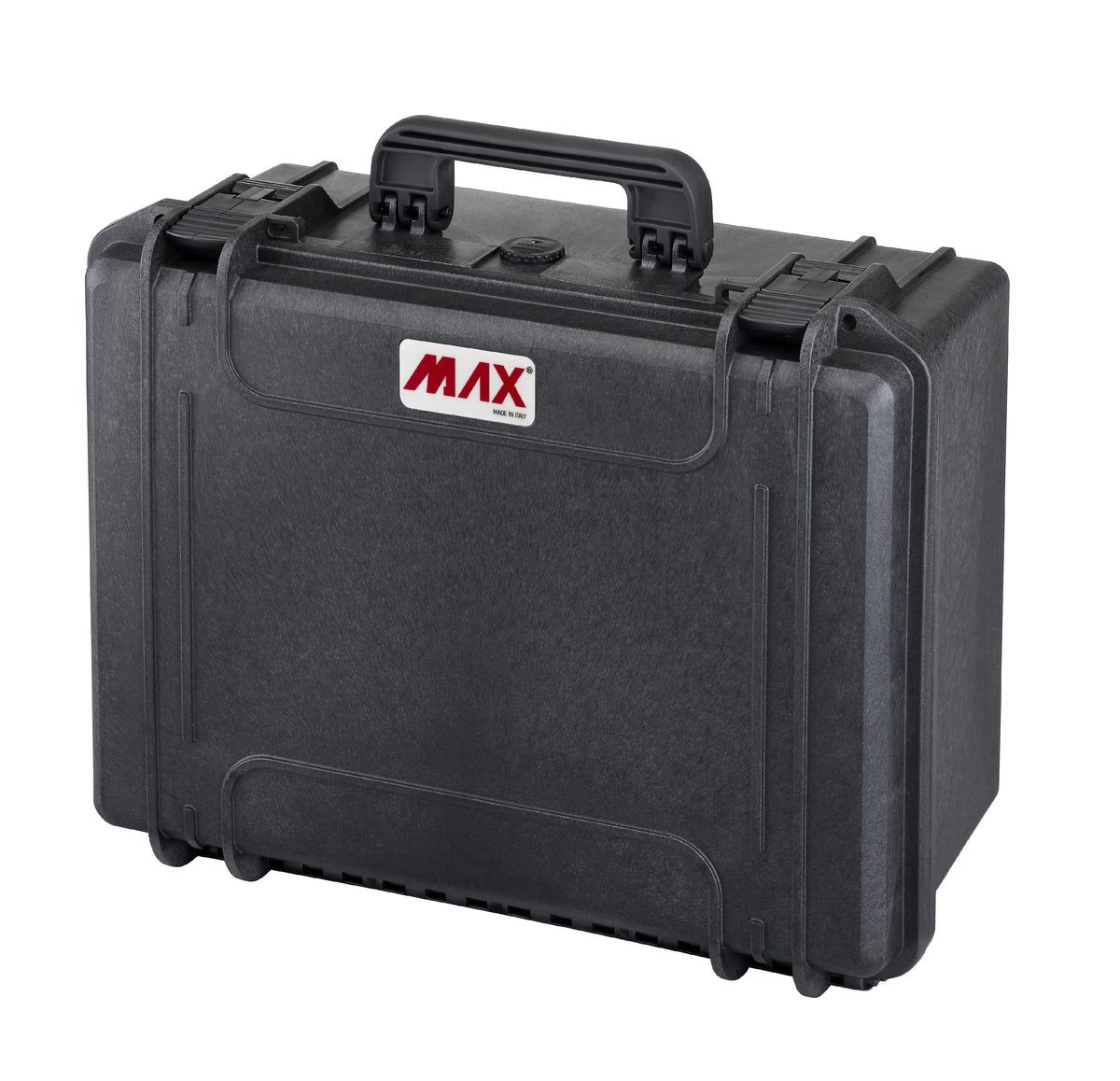 Odolný kufr MAX 465/220 ČERNÝ (Varianta Kufr na nářadí s galvanizovanou ocelovou vanou madlem a kolečky)