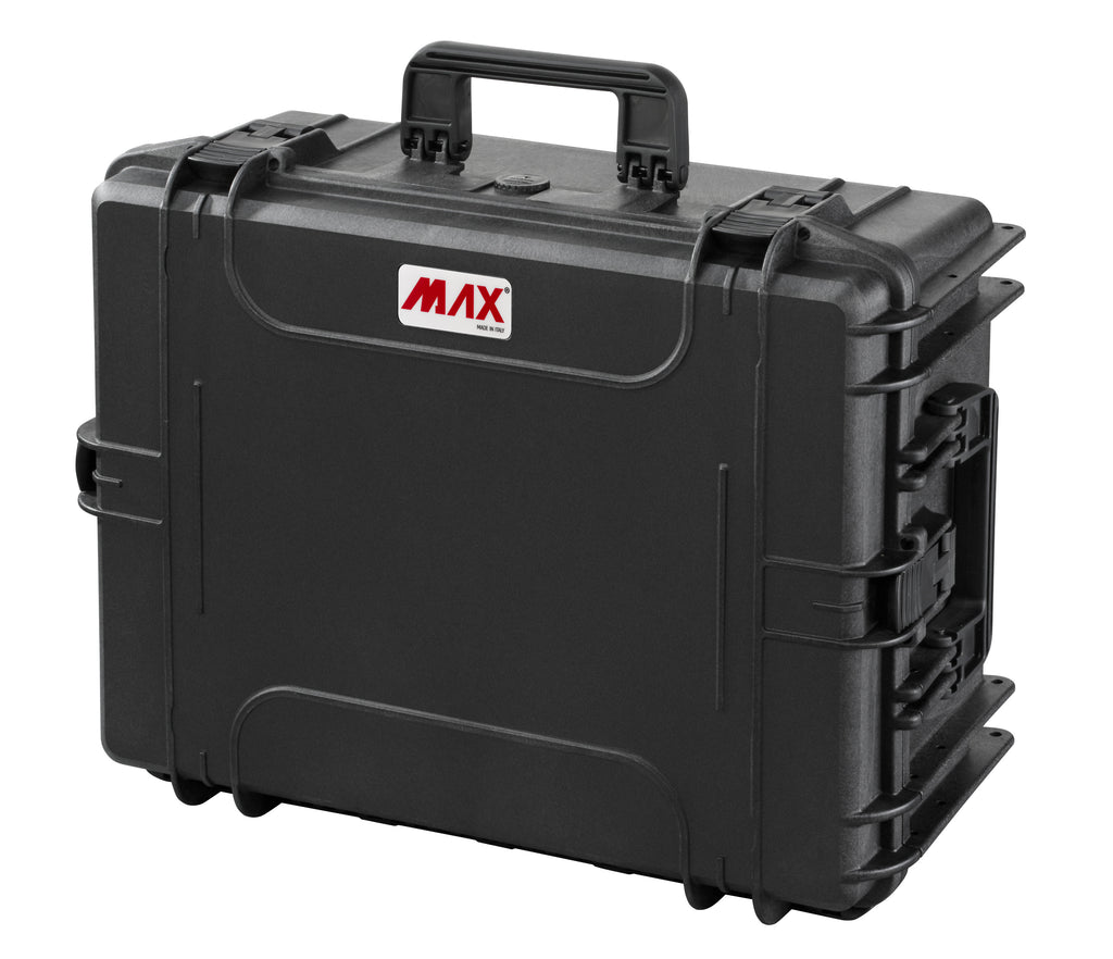 Odolný kufr MAX 540/245 ČERNÝ (Varianta Prázdný s madlem a kolečky)