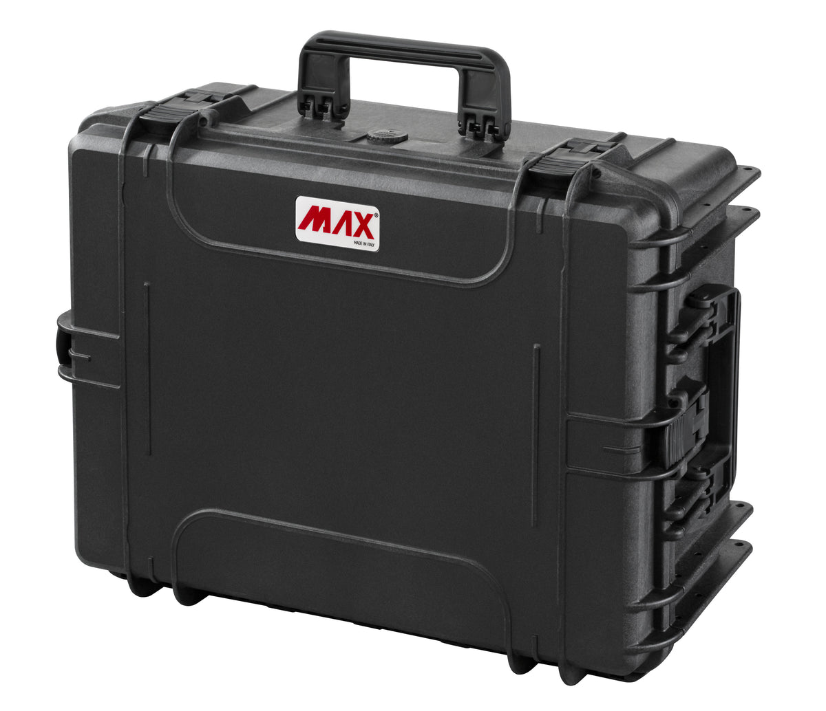 Odolný kufr MAX 540/245 ČERNÝ (Varianta Prázdný s madlem a kolečky)
