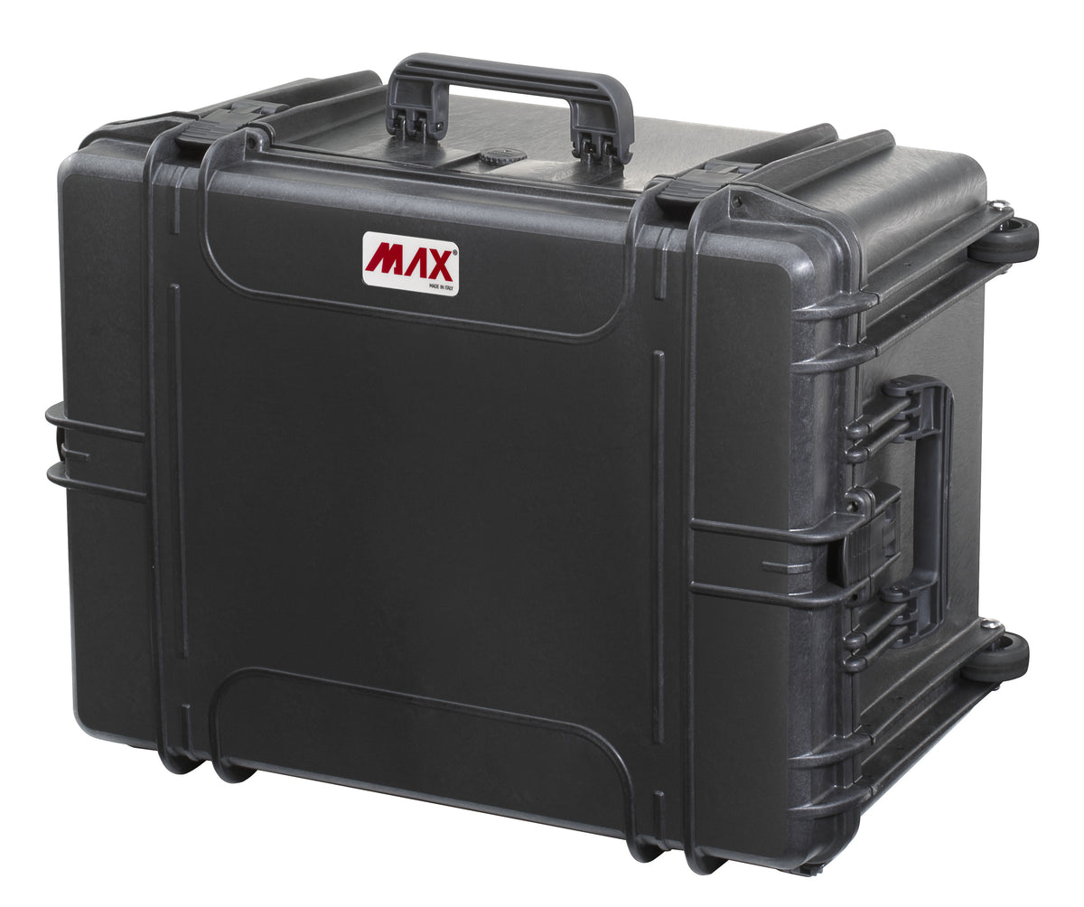 Odolný kufr MAX 620/340 ČERNÝ (Varianta Prázdný s madlem a kolečky)