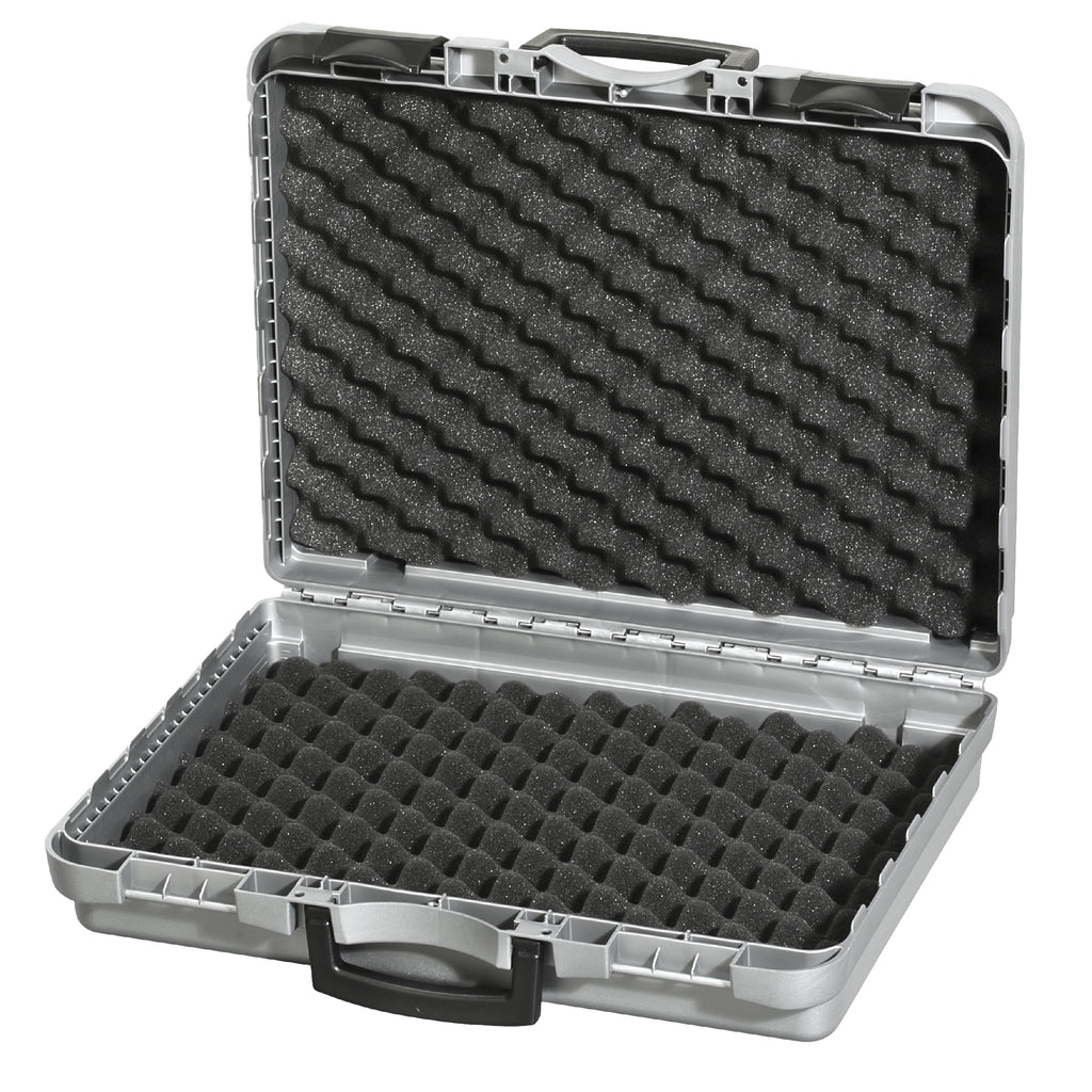 Kufr PROCASE 170/43H122 šedý (Varianta 1 x nopková pěna, 1x pěnová výplň kostky)