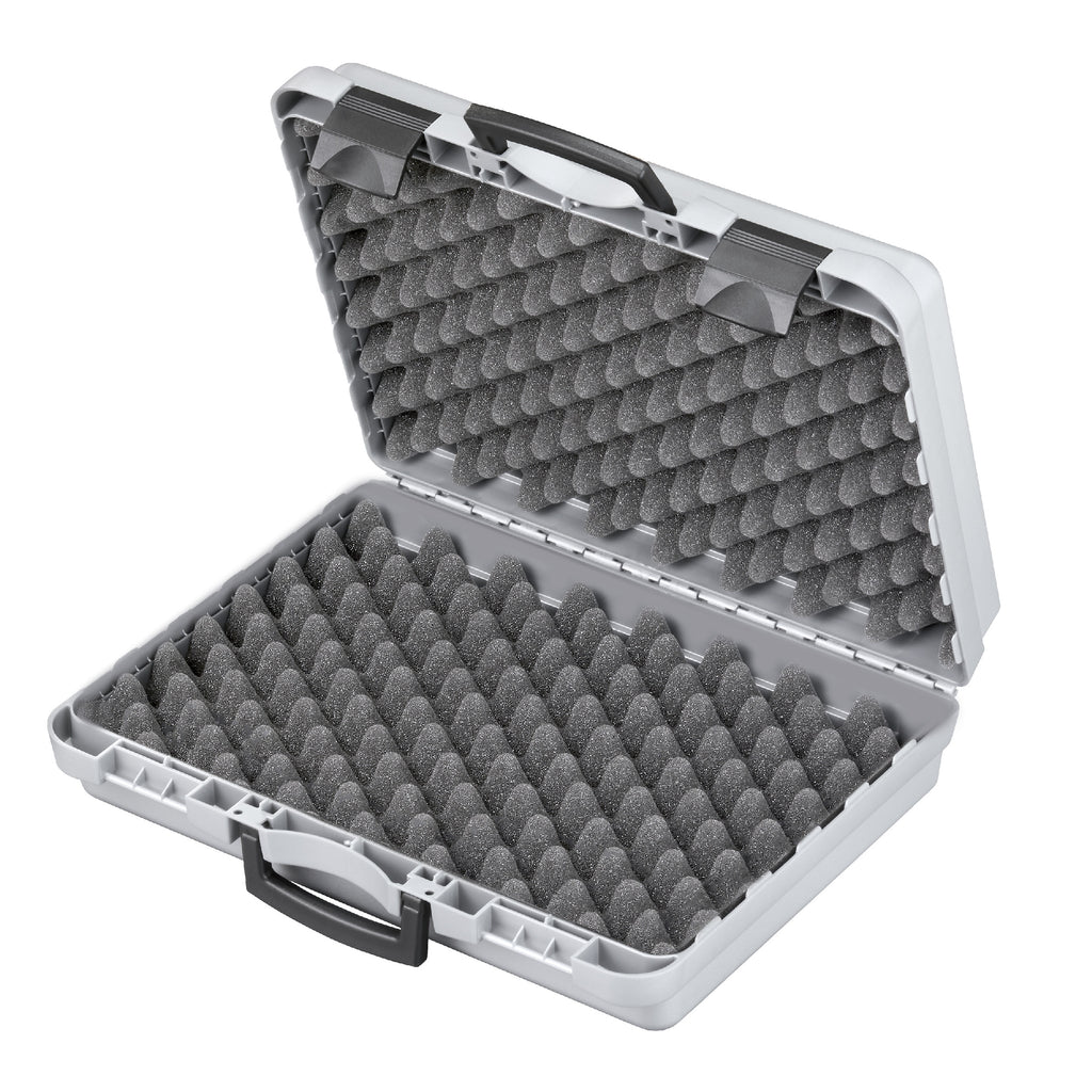Kufr PROCASE 170/43H122 šedý (Varianta 1 x nopková pěna, 1x pěnová výplň kostky)