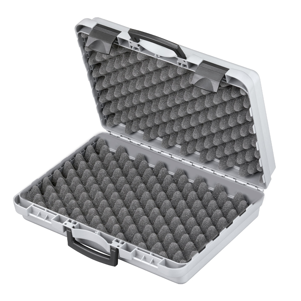 Kufr PROCASE 170/43H122 šedý (Varianta 1 x nopková pěna, 1x pěnová výplň kostky)