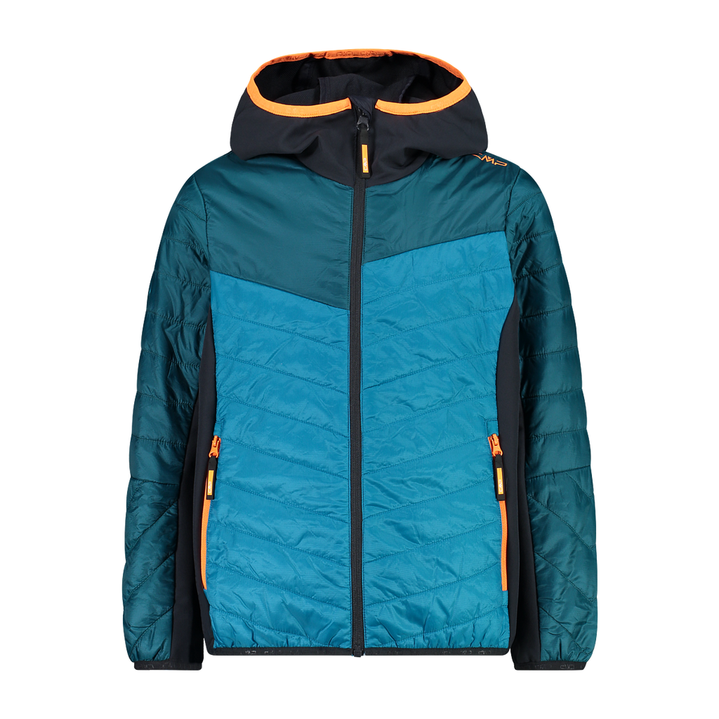 Dětská bunda CMP KID HYBRID JACKET FIX HOOD modrá