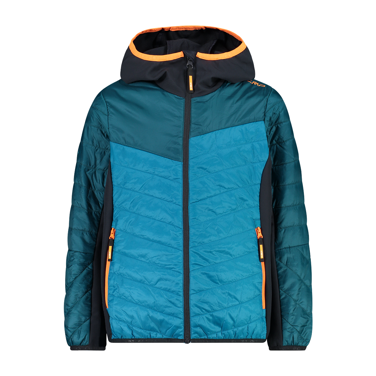 Dětská bunda CMP KID HYBRID JACKET FIX HOOD modrá