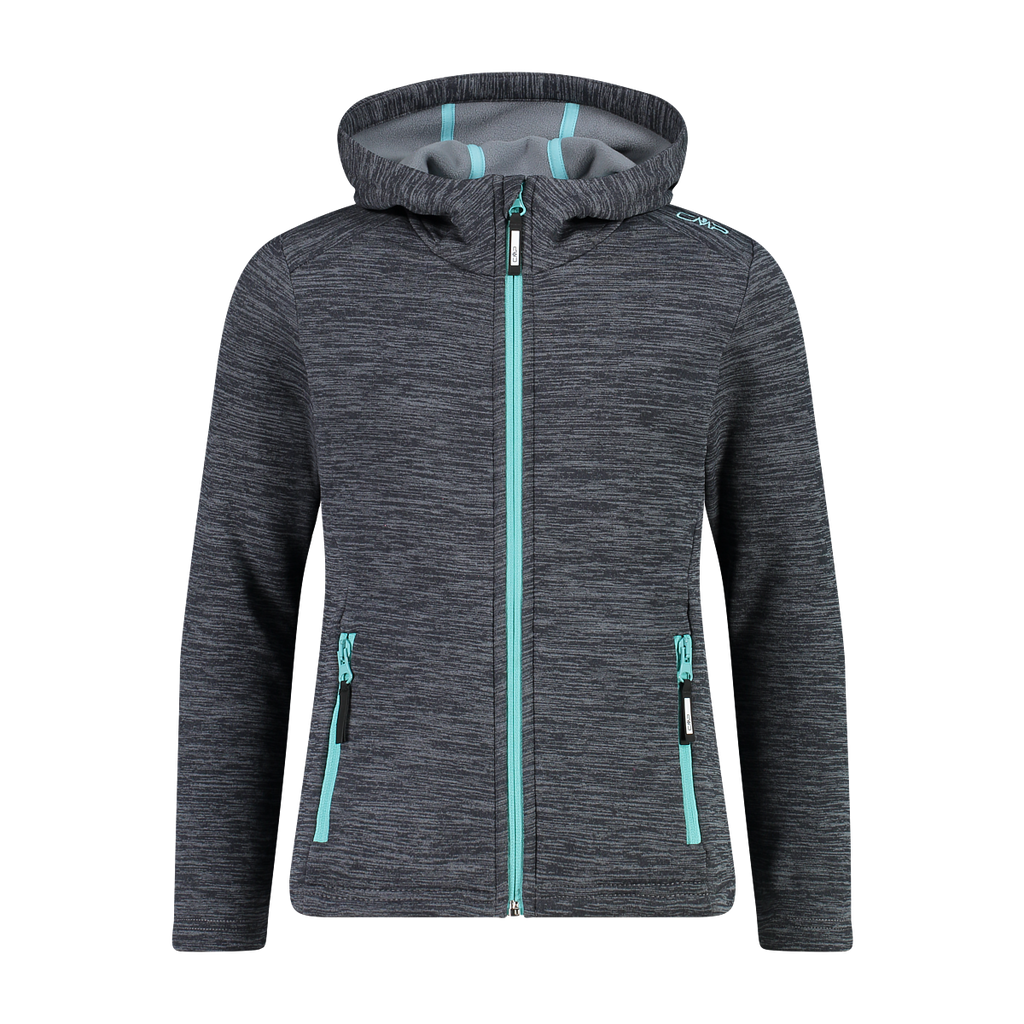 Dětská mikina CMP KID G JACKET FIX HOOD šedá