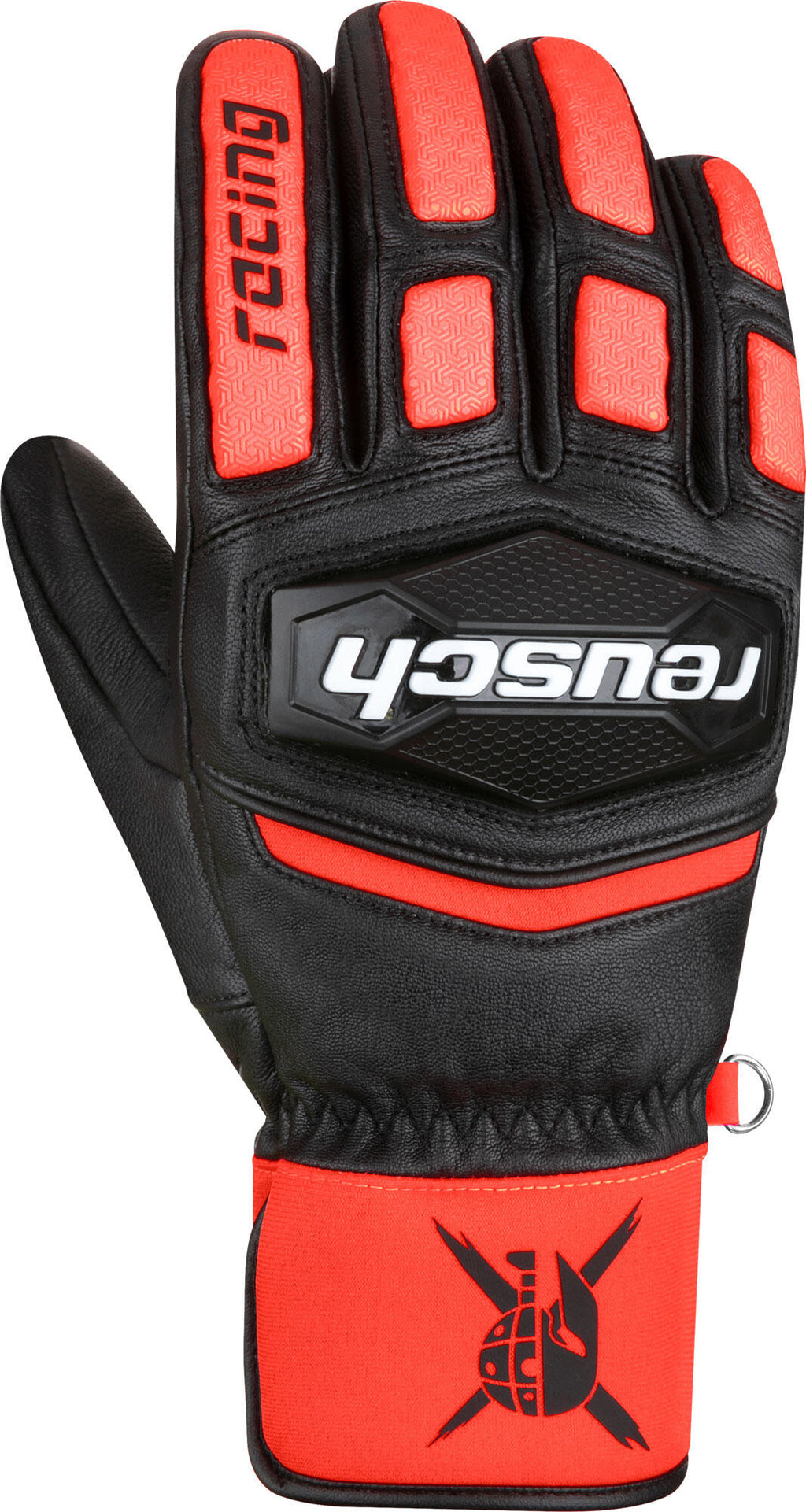 Rukavice Reusch Worldcup Warrior Team - black / fluo red (Velikost 9)
