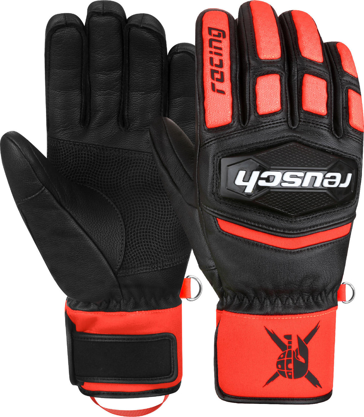Rukavice Reusch Worldcup Warrior Team - black / fluo red