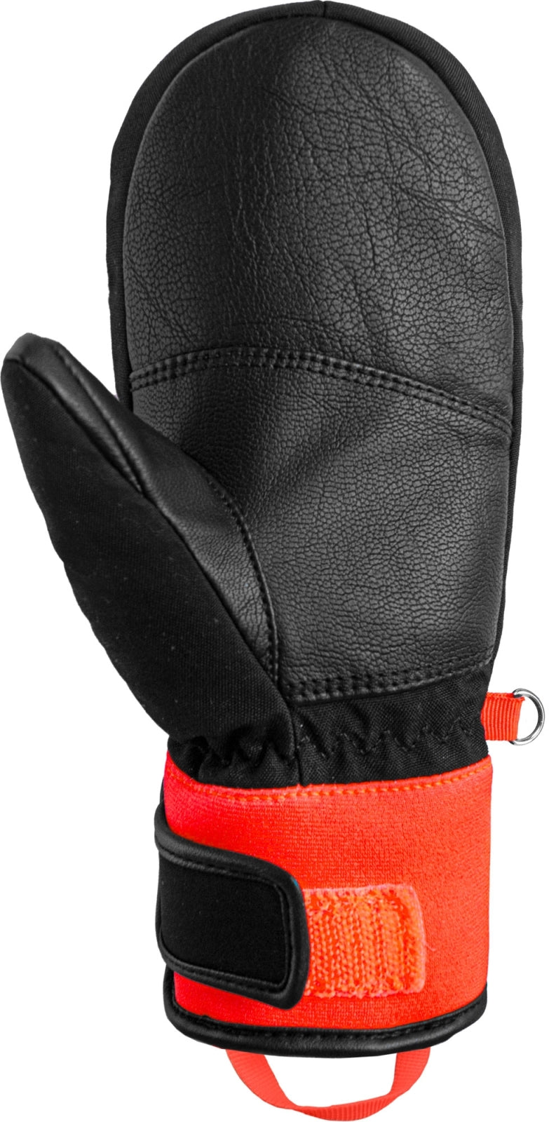Rukavice Reusch Worldcup Warrior Prime R-TEX XT Junior Mitten - black / fluo red (Velikost 6.5)