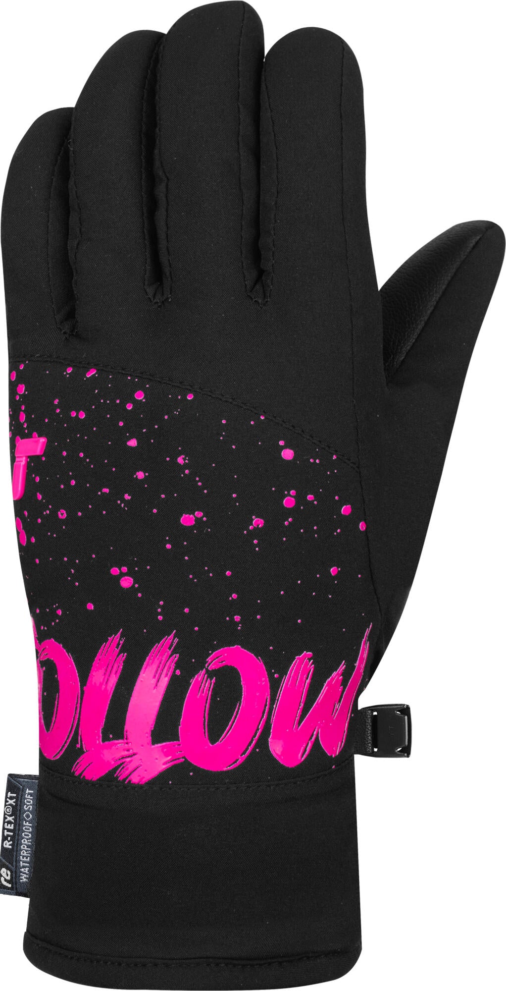 Rukavice Reusch Beatrix R-TEX XT Junior - black / pink glo (Velikost 6)