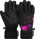 Rukavice Reusch Beatrix R-TEX XT Junior - black / pink glo