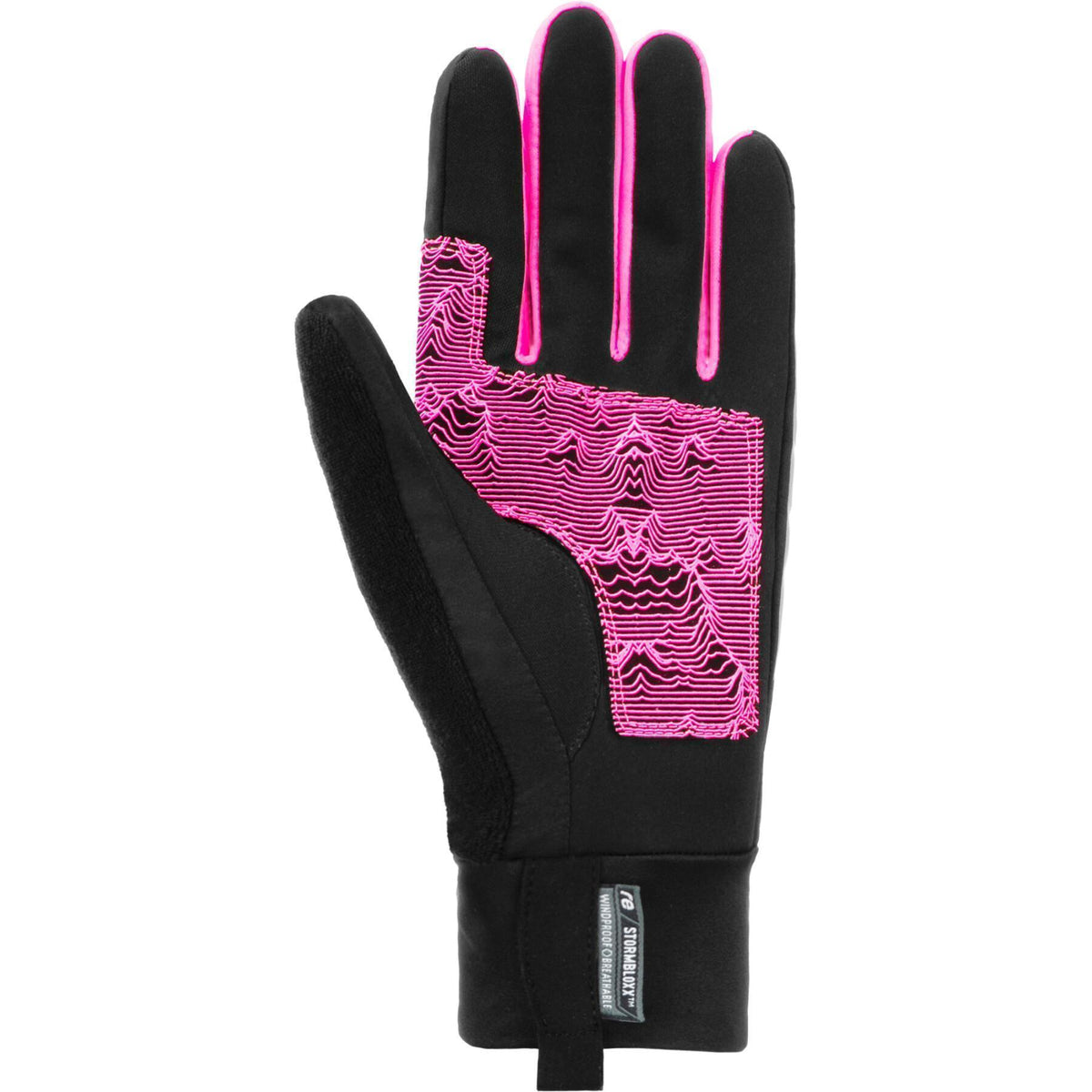 Rukavice Reusch Arien STORMBLOXX™ TOUCH-TEC™ Junior - black / pink glo (Velikost 6)