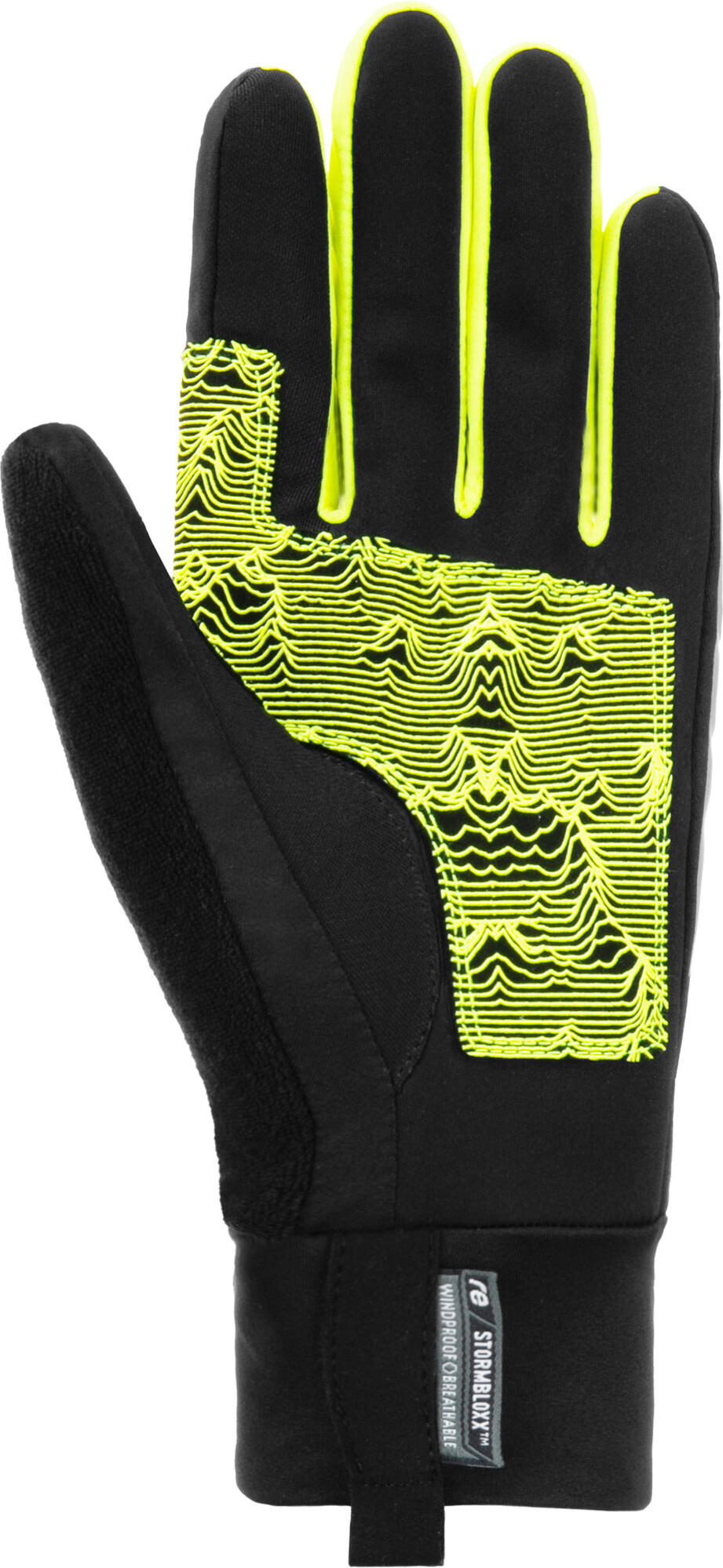 Rukavice Reusch Arien STORMBLOXX™ TOUCH-TEC™ Junior - black / safety yellow (Velikost 4.5)