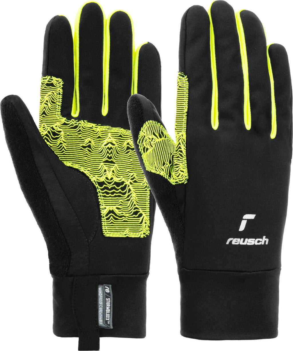 Rukavice Reusch Arien STORMBLOXX™ TOUCH-TEC™ Junior - black / safety yellow