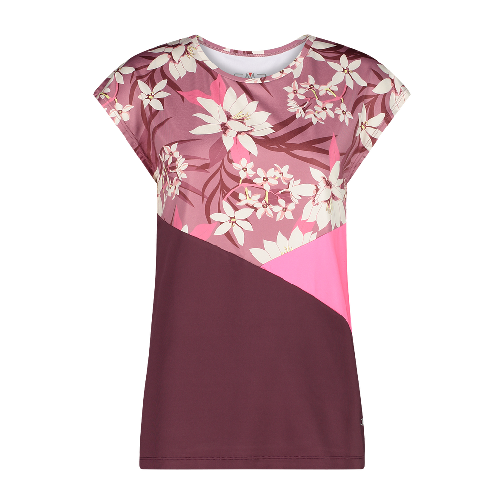 Dámské triko CMP WOMAN T-SHIRT květované