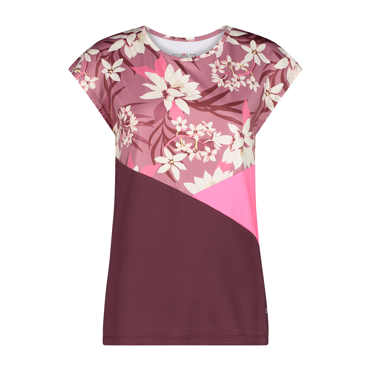 Dámské triko CMP WOMAN T-SHIRT květované