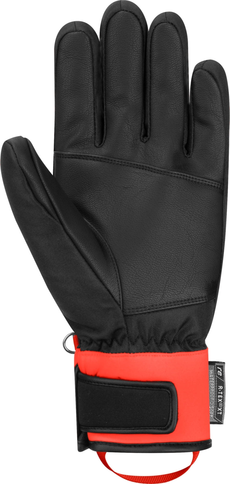 Rukavice Reusch Worldcup Warrior Prime R-TEX XT Junior - black / fluo red (Velikost 6.5)