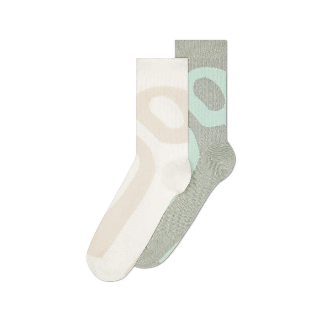 On Liquid Logo Sock High 2-pack