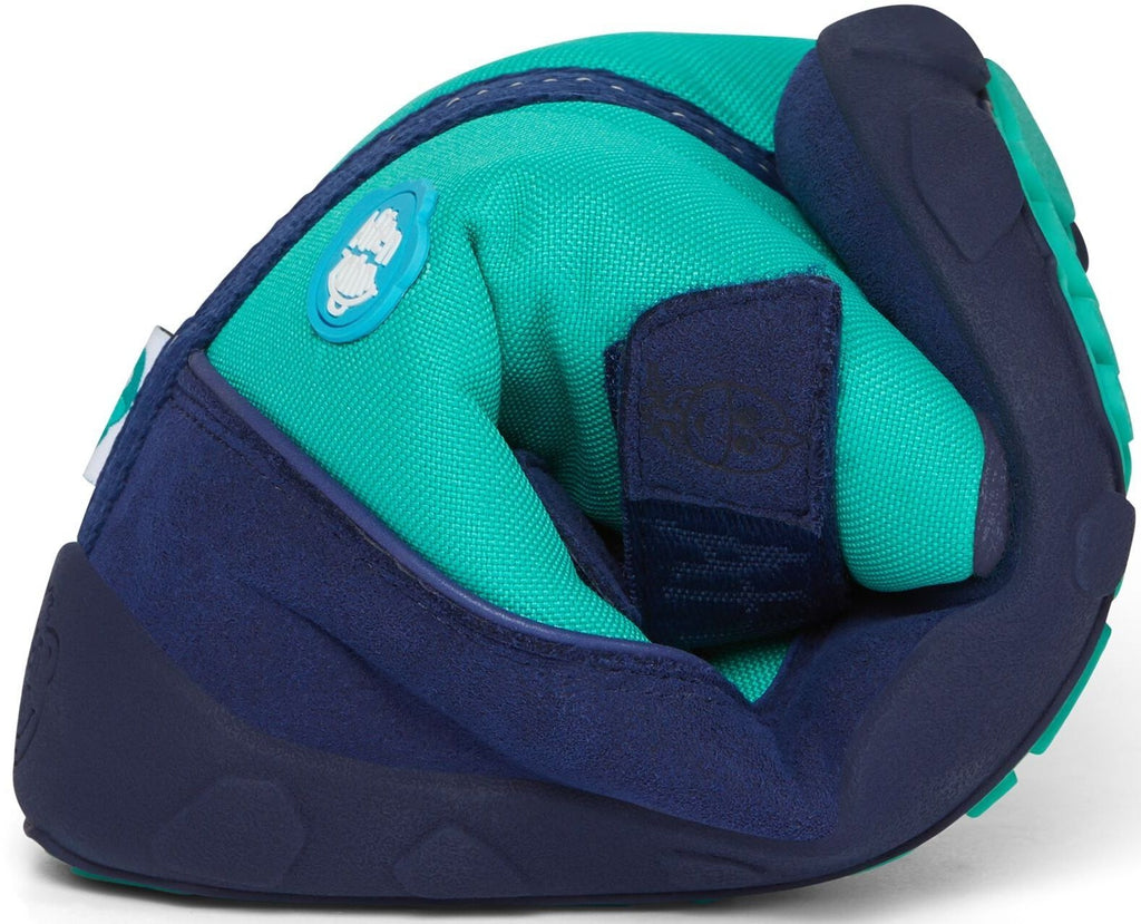 Dětské barefoot boty Affenzahn Minimal Highboot Vegan Dino - Green/Blue - AFZ-SHB-223 (Velikost 21)
