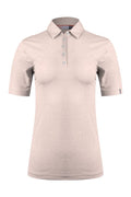 Dámské Triko Kjus Ally Cooling Polo S/S - Blush Pink Melange