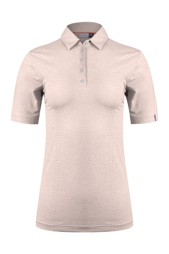 Dámské Triko Kjus Ally Cooling Polo S/S - Blush Pink Melange