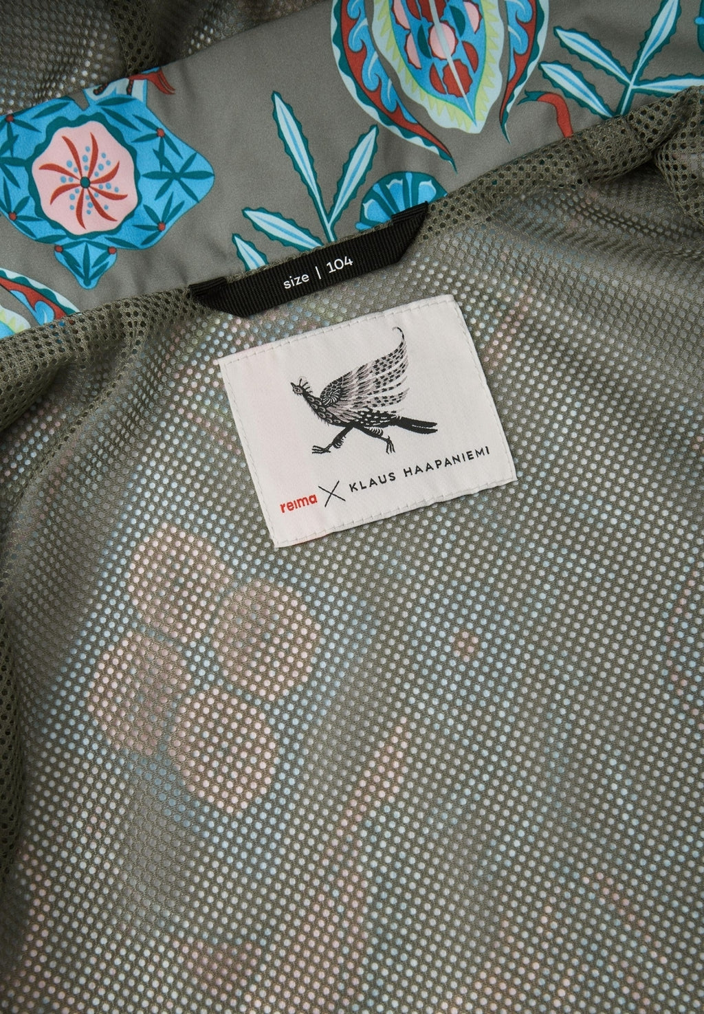 Dětská bunda Reima Lappohja- Greyish Green/Klaus Haapaniemi (Velikost 98)