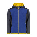 Dětská mikina CMP KID JACKET FIX HOOD - Titanio/Royal Mel.