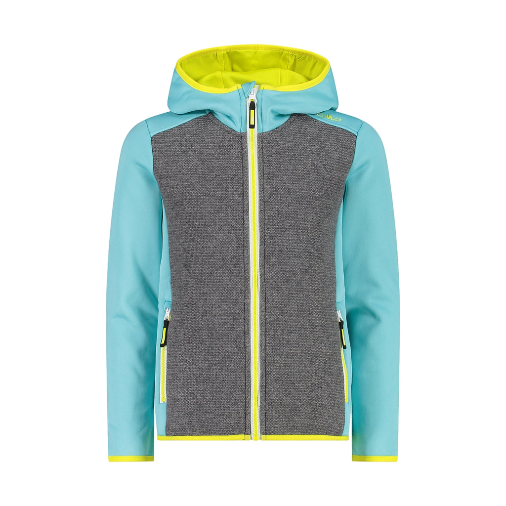 Dětská mikina CMP KID G JACKET FIX HOOD - Acqua