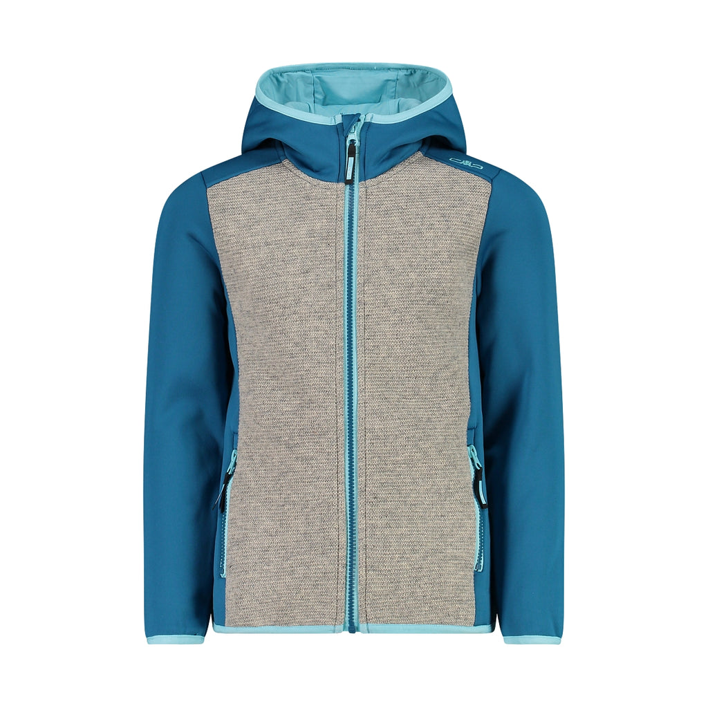 Dětská mikina CMP KID G JACKET FIX HOOD - Lake