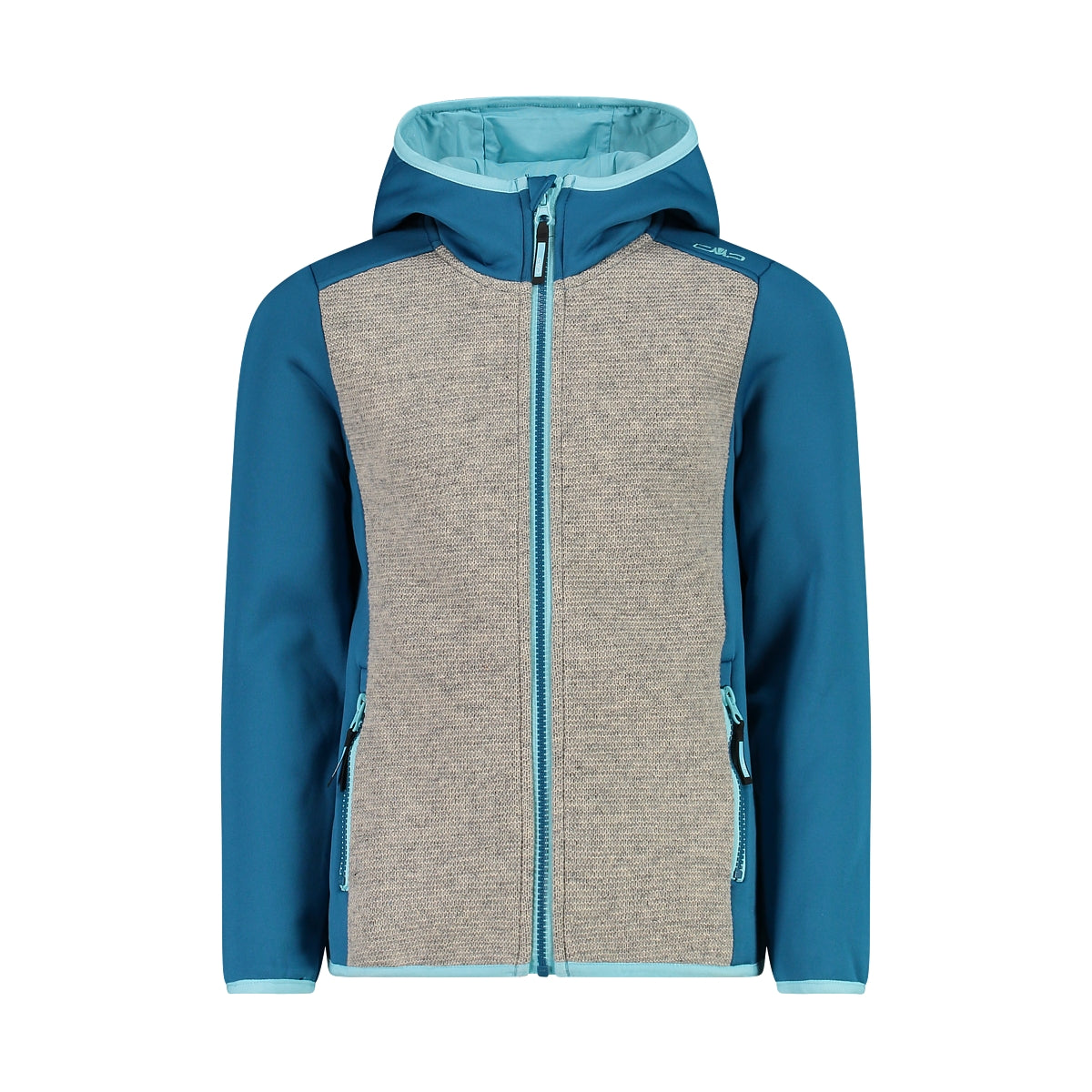 Dětská mikina CMP KID G JACKET FIX HOOD - Lake