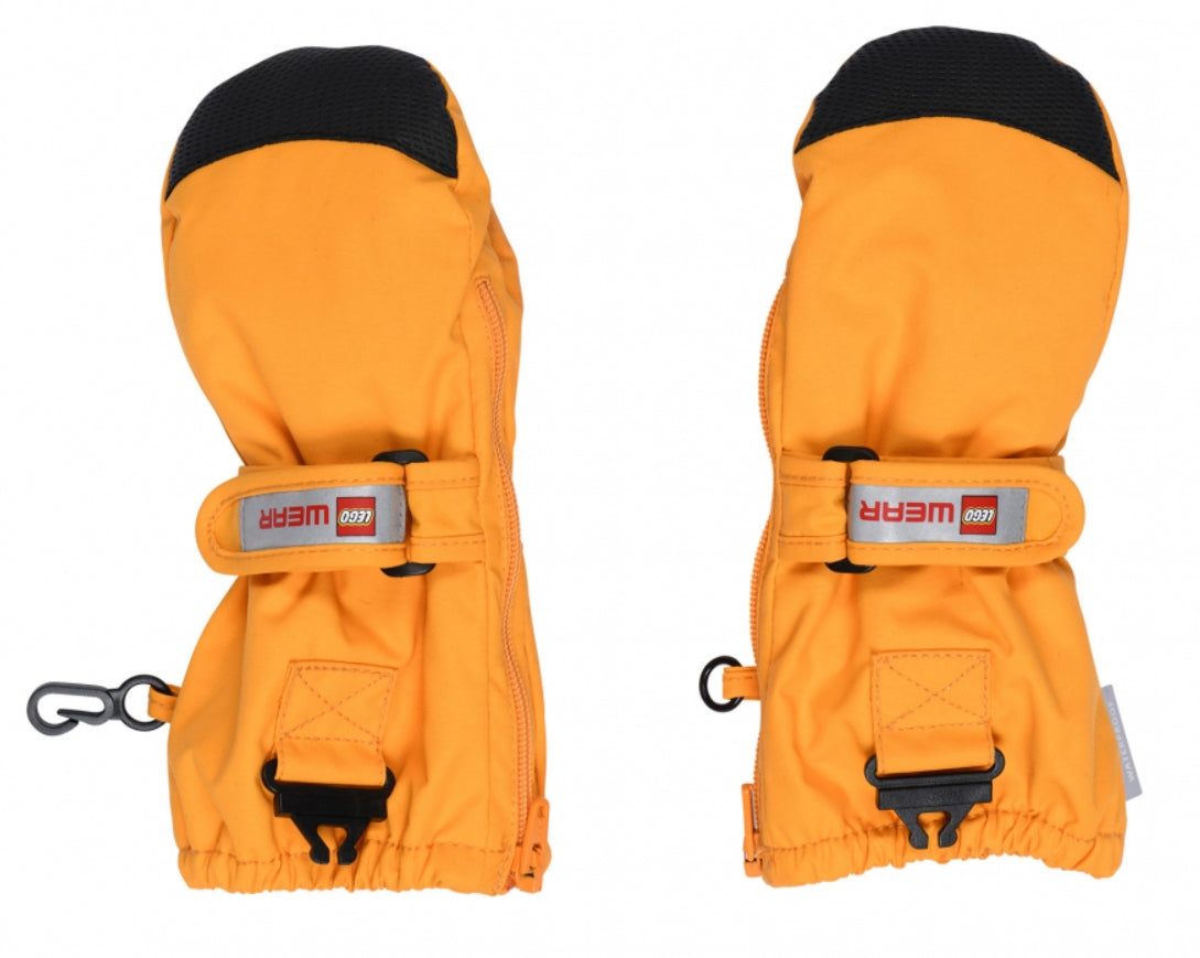 Dětské rukavice LEGO Wear ARIPO 703 - MITTENS W/MEM. - Orange Fluo