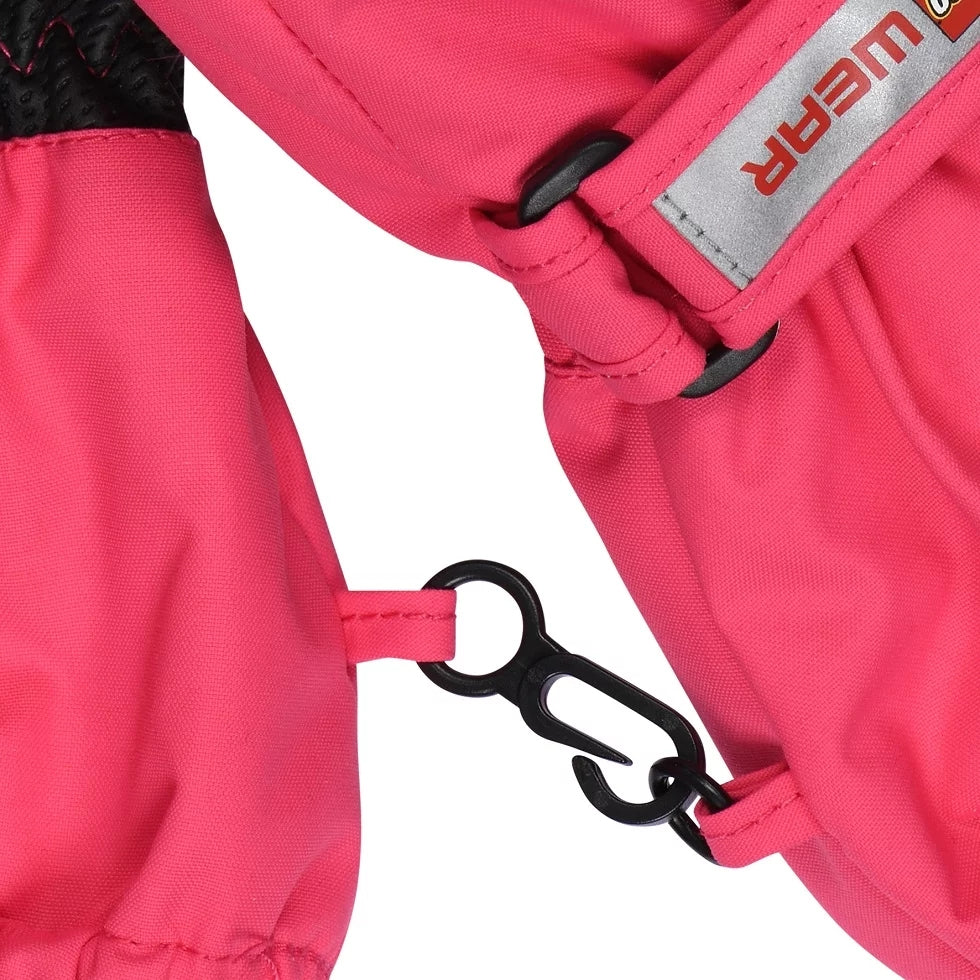 Dětské rukavice LEGO Wear ARIPO 703 - MITTENS W/MEM. - Pink (Velikost 98/104)