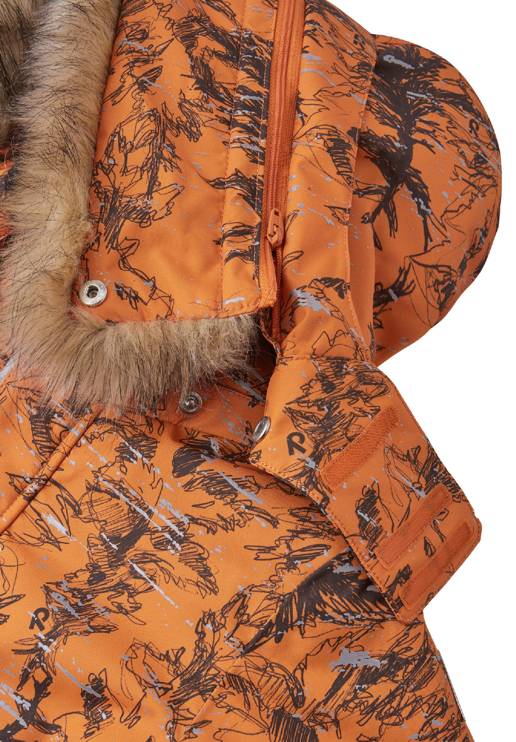 Dětská membránová zimní bunda Reima Sprig - Autumn Orange (Velikost 98)