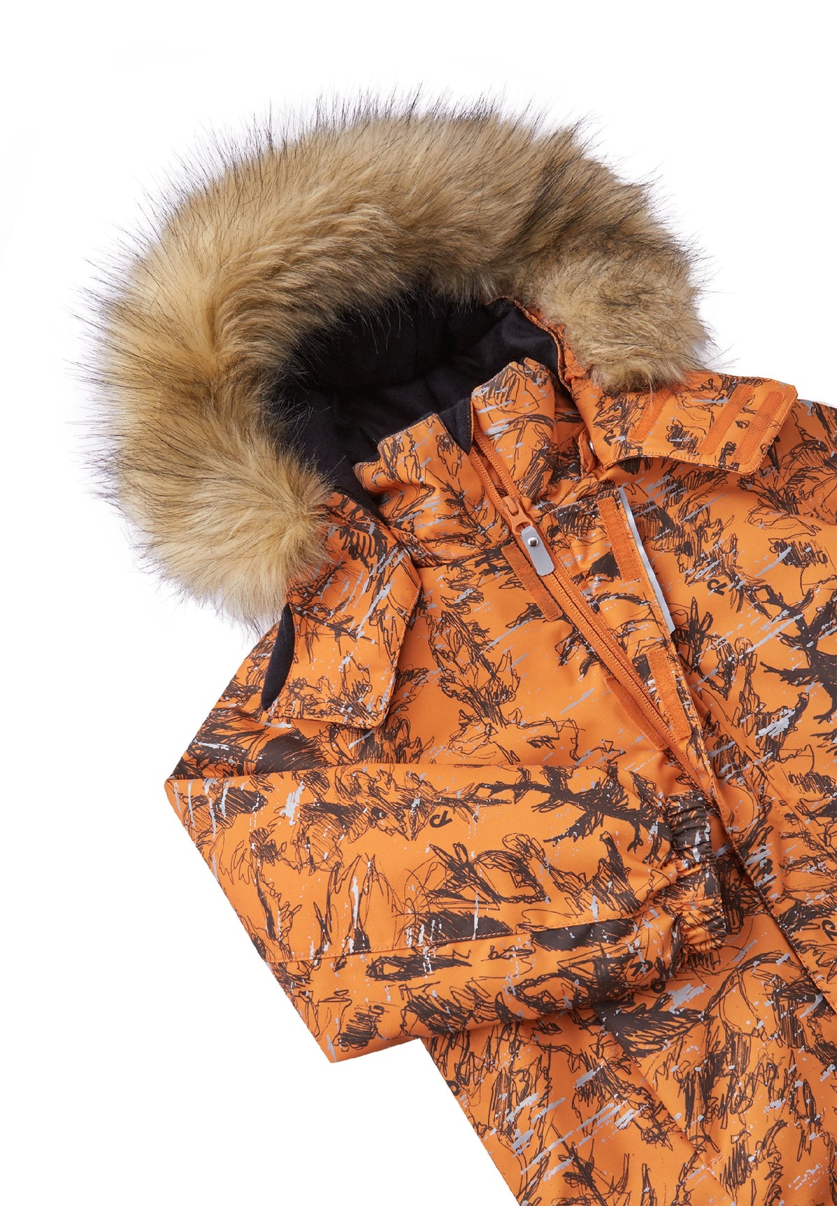 Dětská membránová zimní bunda Reima Sprig - Autumn Orange (Velikost 98)