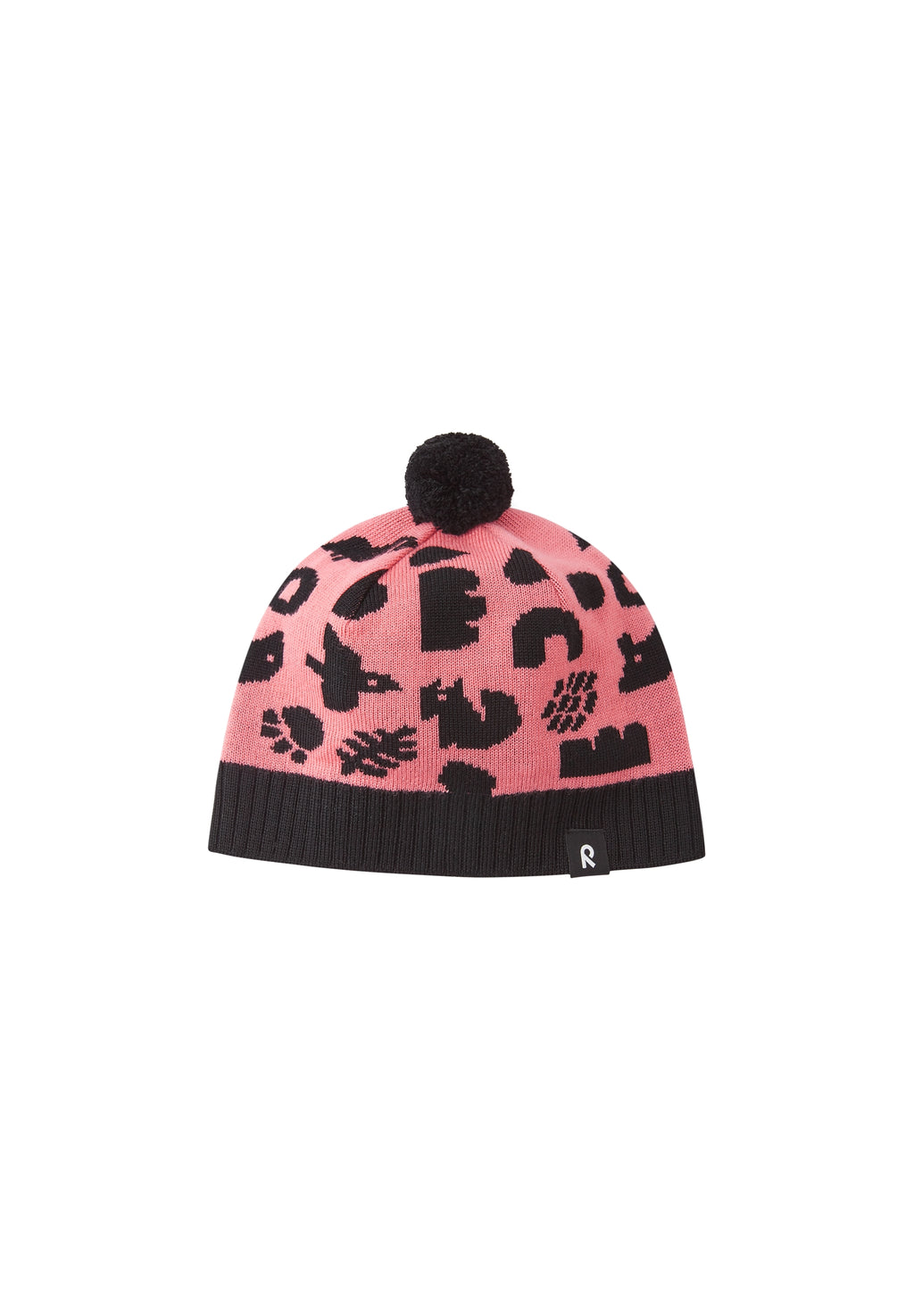 Dětská zimní čepice Reima Kuviot - Pink coral (Velikost 52-54)