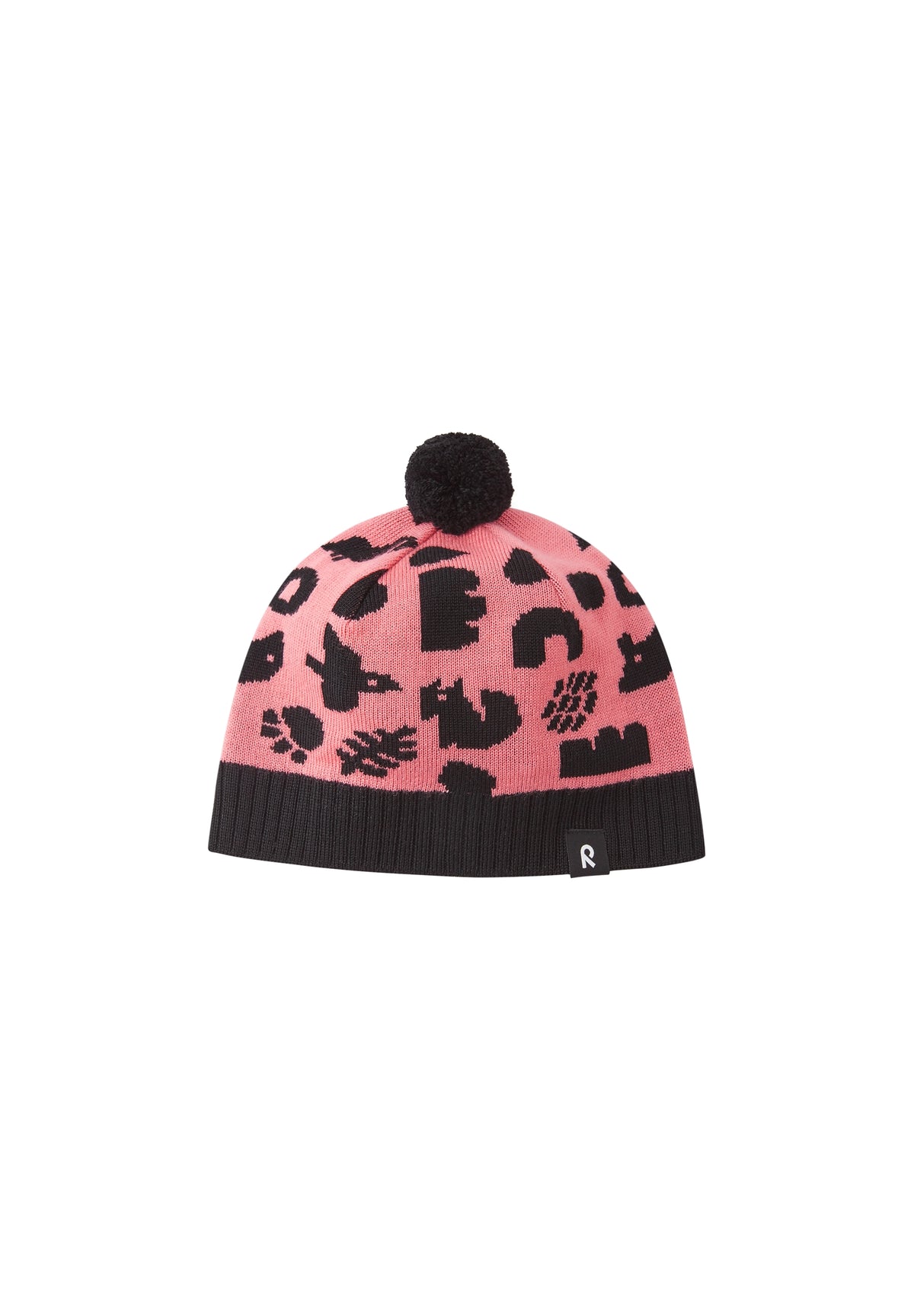 Dětská zimní čepice Reima Kuviot - Pink coral (Velikost 52-54)