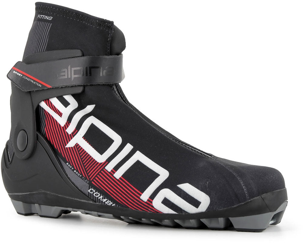 Boty na běžky Alpina NCombi - black/white/red 2022/23