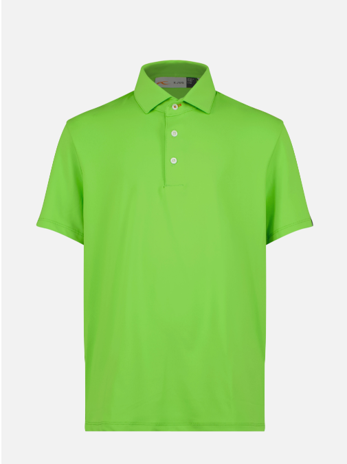 Dětské triko Kjus Boys Polo Self Collar S/S Stem Green