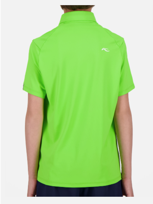 Dětské triko Kjus Boys Polo Self Collar S/S Stem Green (Velikost 116)
