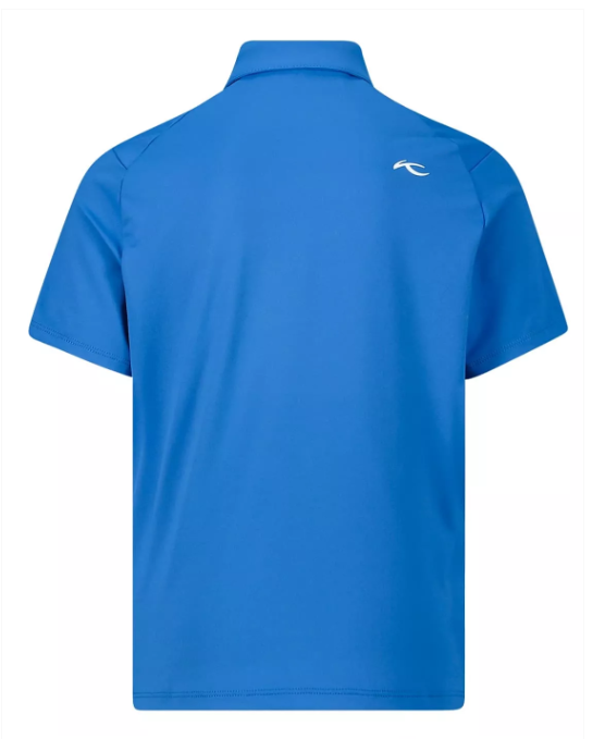 Dětské triko Kjus Boys Polo Self Collar S/S Bright Blue (Velikost 116)