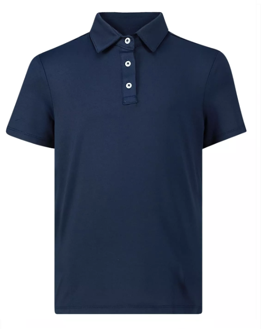 Dětské triko Kjus Girls Polo Self Collar S/S, Atlanta Blue,