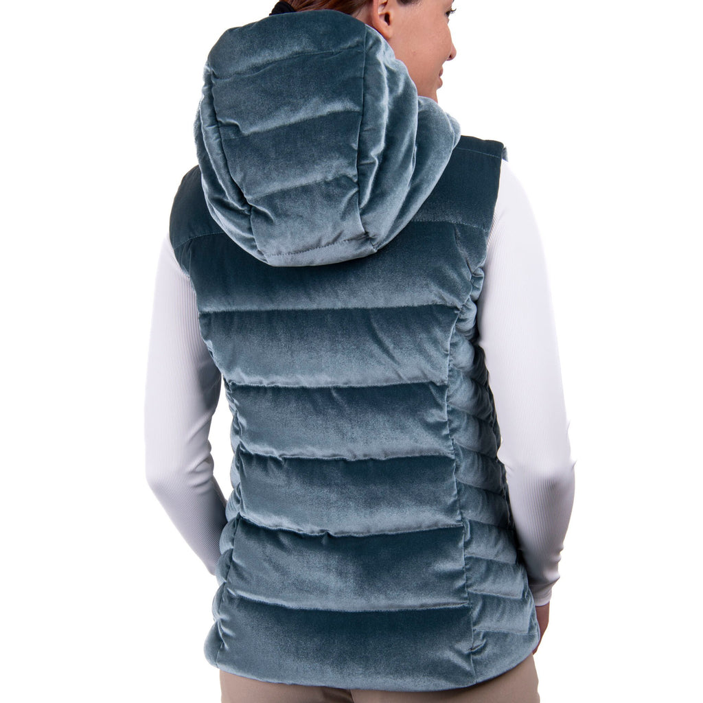 Dámská vesta Kjus Women Alina Velvet Vest Petrol Blue (Velikost 40)