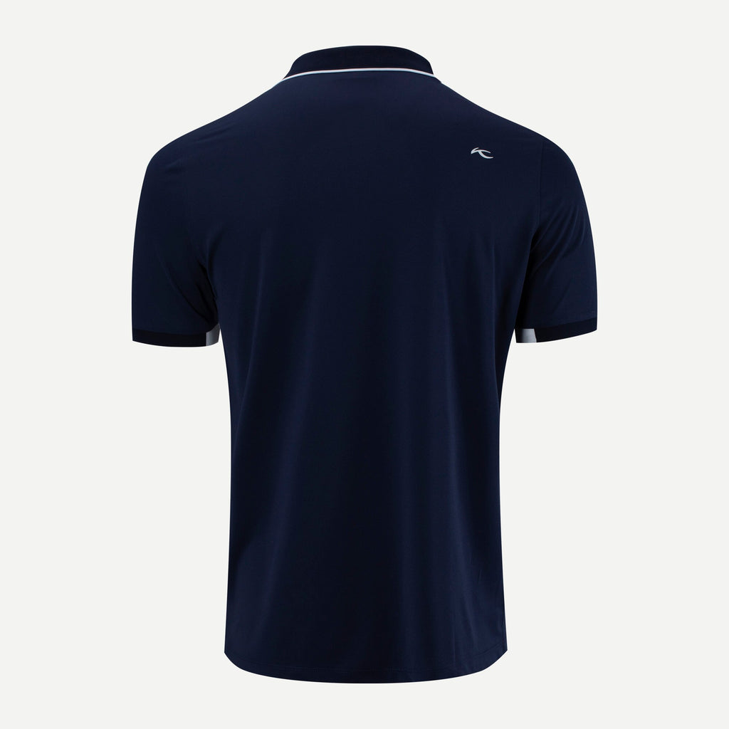 Pánské polo triko Kjus Men Steve Polo S/S, Atlanta Blue, (Velikost 56)