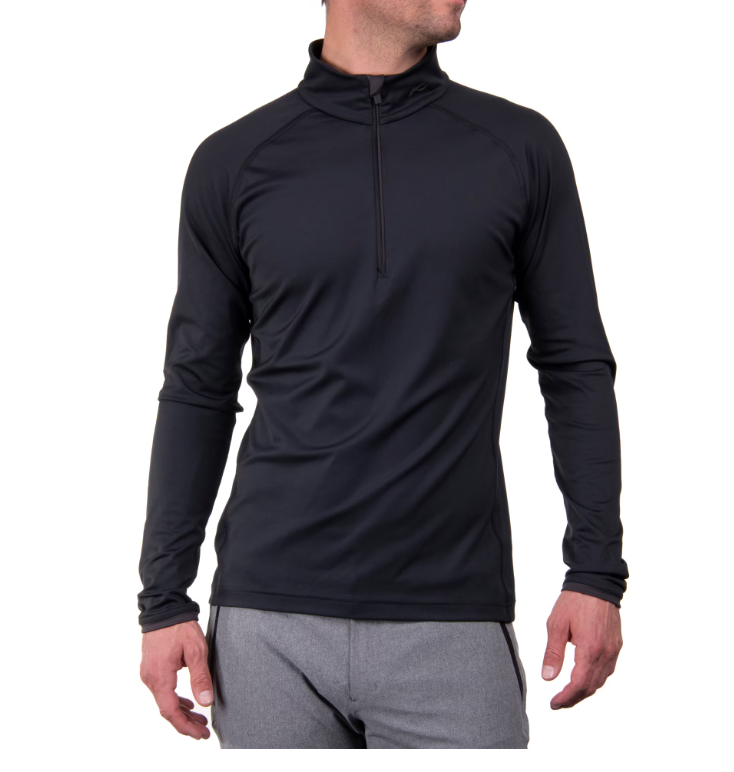Pánská mikina Kjus Men Feel Half-Zip Black-Dark Dusk