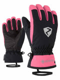 Lyžařské rukavice Ziener LARINO GTX glove junior - černo růžové