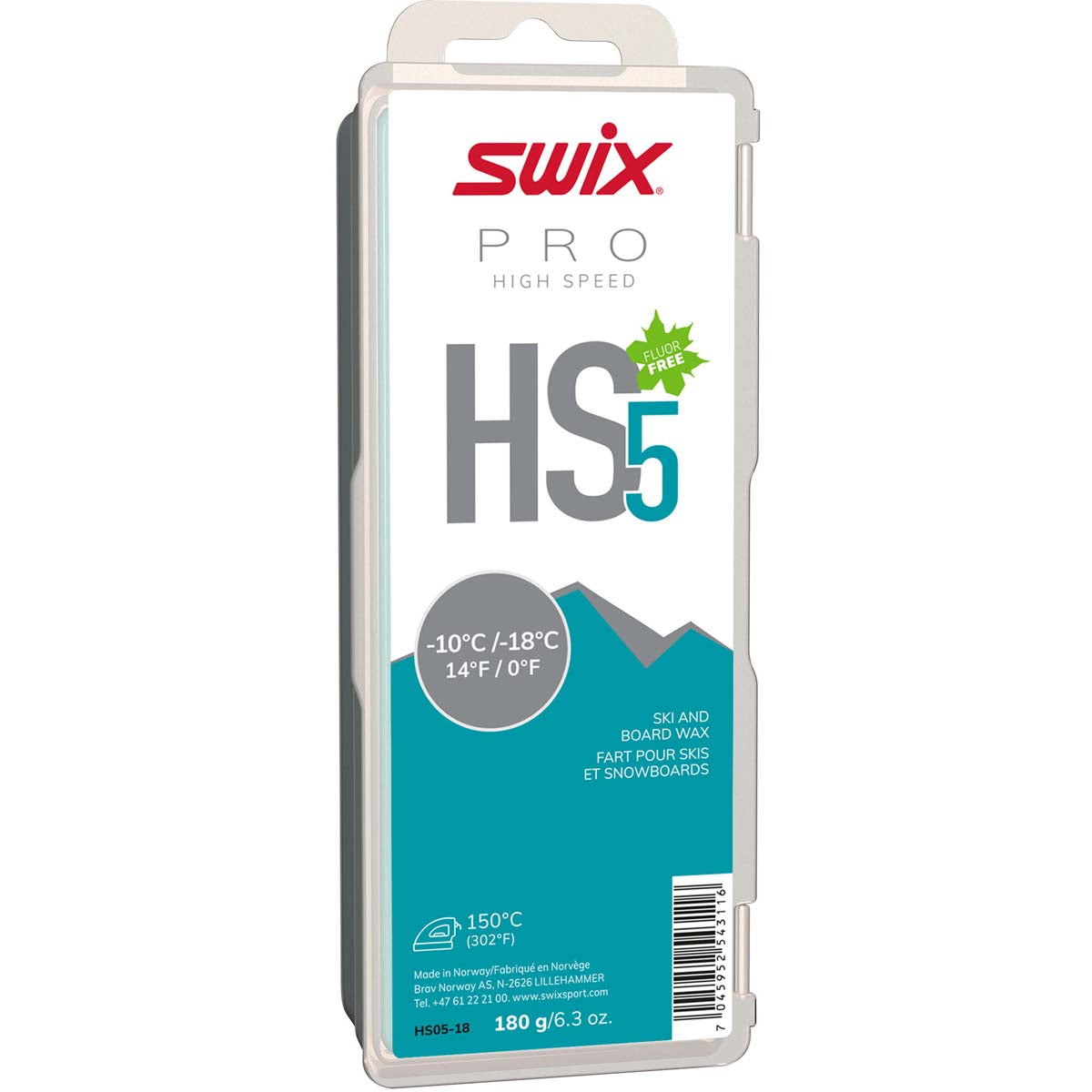 Swix HS5 Turquoise -10°C/-18°C, 180g