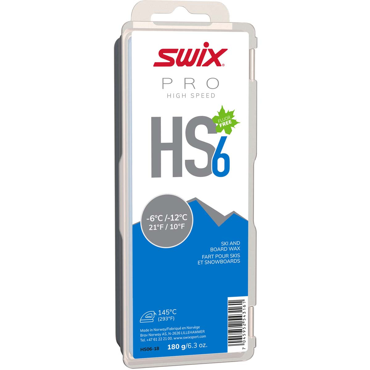 Swix HS6 Blue -6°C/-12°C, 180g